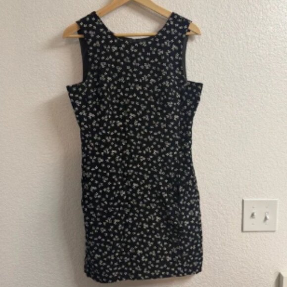 Vintage Henri Bendel Sleeveless Floral Dress – Size 8 – Made in USA - Picture 1 of 4
